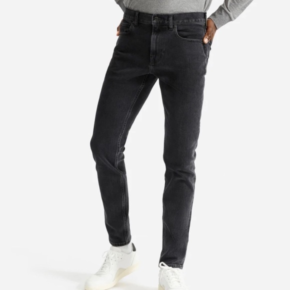 Everlane Uniform Skinny Jeans in Black Wash 35x34 - Picture 1 of 10